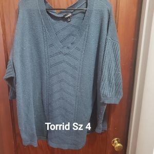 Blue 3/4 sleeve sweater